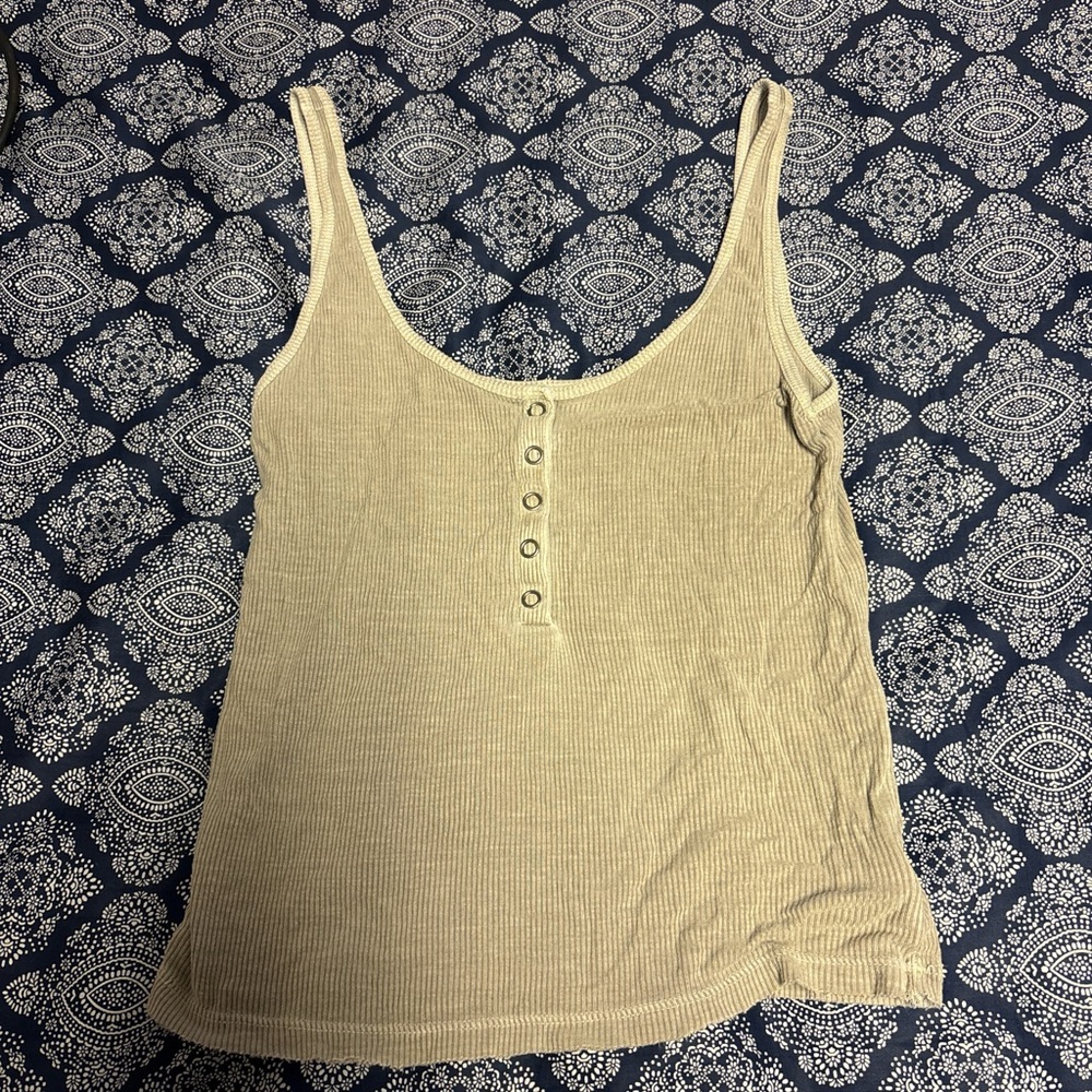 Women's Beige Tank Top